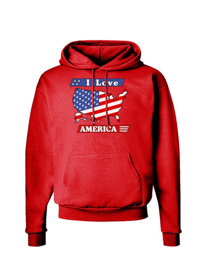 I Love America Dark Hoodie Sweatshirt-Hoodie-TooLoud-Red-Small-Davson Sales