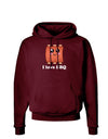 I love BBQ Ribs Dark Hoodie Sweatshirt-Hoodie-TooLoud-Maroon-Small-Davson Sales