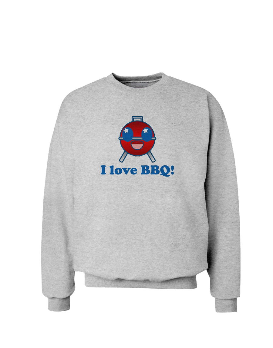 I Love BBQ Sweatshirt-Sweatshirts-TooLoud-White-Small-Davson Sales