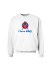 I Love BBQ Sweatshirt-Sweatshirts-TooLoud-White-Small-Davson Sales