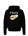 I Love Burritos - Funny Food Dark Hoodie Sweatshirt-Hoodie-TooLoud-Black-Small-Davson Sales