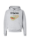 I Love Burritos - Funny Food Hoodie Sweatshirt-Hoodie-TooLoud-AshGray-Small-Davson Sales