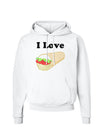 I Love Burritos - Funny Food Hoodie Sweatshirt-Hoodie-TooLoud-White-Small-Davson Sales