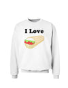 I Love Burritos - Funny Food Sweatshirt-Sweatshirts-TooLoud-White-Small-Davson Sales