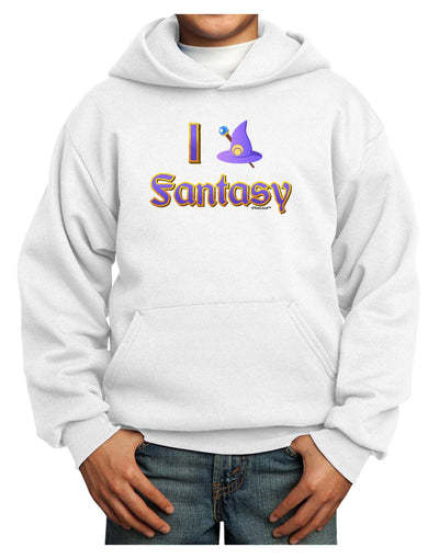 I Love Fantasy Youth Hoodie Pullover Sweatshirt-Youth Hoodie-TooLoud-White-XS-Davson Sales