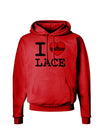 I Love Heart Lace Hoodie Sweatshirt-Hoodie-TooLoud-Red-Small-Davson Sales