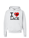 I Love Heart Lace Hoodie Sweatshirt-Hoodie-TooLoud-White-Small-Davson Sales