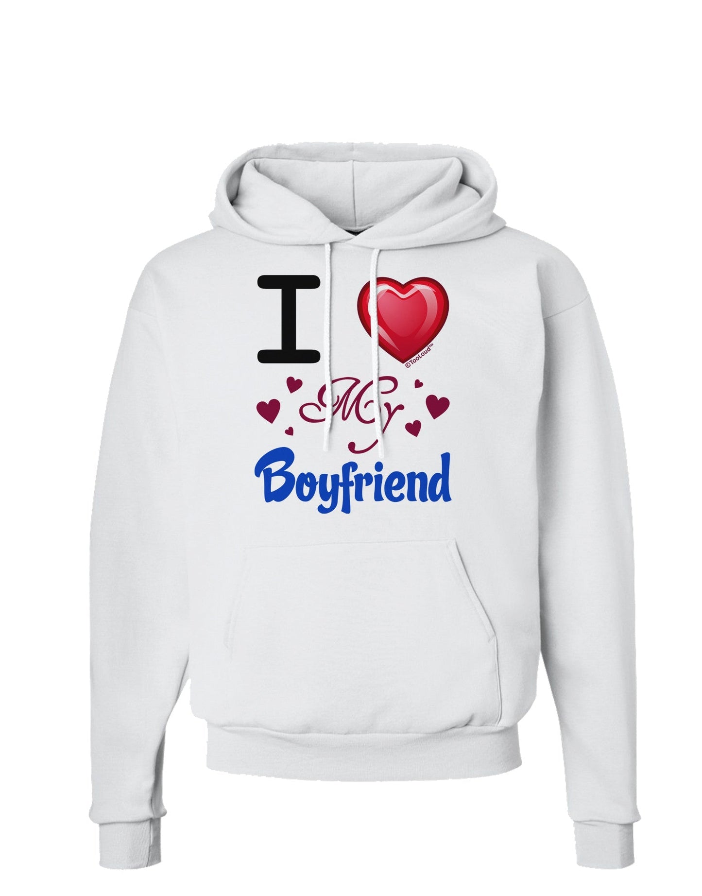 I Love Heart My Boyfriend Hoodie Sweatshirt-Hoodie-TooLoud-White-Small-Davson Sales