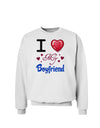 I Love Heart My Boyfriend Sweatshirt-Sweatshirts-TooLoud-White-Small-Davson Sales