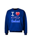 I Love Heart My Husband Adult Dark Sweatshirt-Sweatshirts-TooLoud-Deep-Royal-Blue-Small-Davson Sales