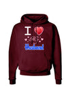 I Love Heart My Husband Dark Hoodie Sweatshirt-Hoodie-TooLoud-Maroon-Small-Davson Sales