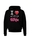 I Love Heart My Wife Dark Hoodie Sweatshirt-Hoodie-TooLoud-Black-Small-Davson Sales