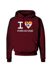 I Love Heart Pomeranians Dark Hoodie Sweatshirt-Hoodie-TooLoud-Maroon-Small-Davson Sales