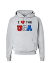 I Love Heart the USA Hoodie Sweatshirt-Hoodie-TooLoud-AshGray-Small-Davson Sales