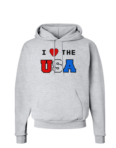 I Love Heart the USA Hoodie Sweatshirt-Hoodie-TooLoud-AshGray-Small-Davson Sales