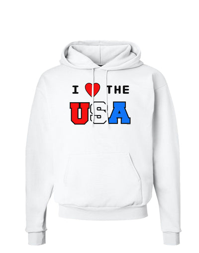 I Love Heart the USA Hoodie Sweatshirt-Hoodie-TooLoud-White-Small-Davson Sales