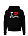 I Love Heart THOTS Dark Hoodie Sweatshirt-Hoodie-TooLoud-Black-Small-Davson Sales