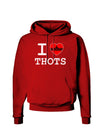 I Love Heart THOTS Dark Hoodie Sweatshirt-Hoodie-TooLoud-Red-Small-Davson Sales