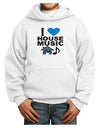 I Love House Blue Youth Hoodie Pullover Sweatshirt-Youth Hoodie-TooLoud-White-XS-Davson Sales