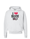 I Love House Pink Hoodie Sweatshirt-Hoodie-TooLoud-White-Small-Davson Sales