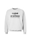 I Love My Boyfriend Videogames Sweatshirt-Sweatshirts-TooLoud-White-Small-Davson Sales