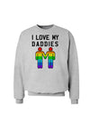 I Love My Daddies LGBT Sweatshirt-Sweatshirts-TooLoud-AshGray-Small-Davson Sales