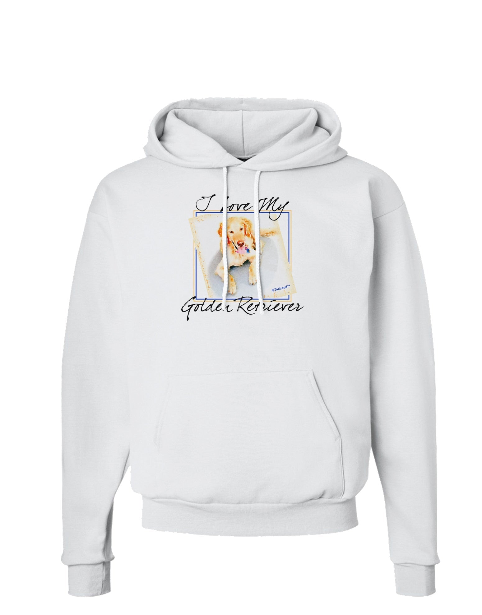 I Love My Golden Retriever Hoodie Sweatshirt-Hoodie-TooLoud-White-Small-Davson Sales