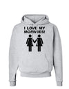 I Love My Mommies Lesbian Mother Hoodie Sweatshirt-Hoodie-TooLoud-AshGray-Small-Davson Sales