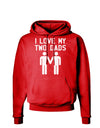 I Love My Two Dads Gay Fathers Dark Hoodie Sweatshirt-Hoodie-TooLoud-Red-Small-Davson Sales