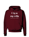 I Love My Wife - Bar Dark Hoodie Sweatshirt-Hoodie-TooLoud-Maroon-Small-Davson Sales