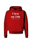 I Love My Wife - Sports Dark Hoodie Sweatshirt-Hoodie-TooLoud-Red-Small-Davson Sales