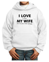 I Love My Wife Videogames Youth Hoodie Pullover Sweatshirt-Youth Hoodie-TooLoud-White-XS-Davson Sales