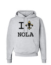 I Love NOLA Fleur de Lis Hoodie Sweatshirt-Hoodie-TooLoud-AshGray-Small-Davson Sales