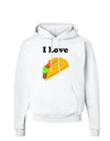 I love Tacos Hoodie Sweatshirt-Hoodie-TooLoud-White-Small-Davson Sales