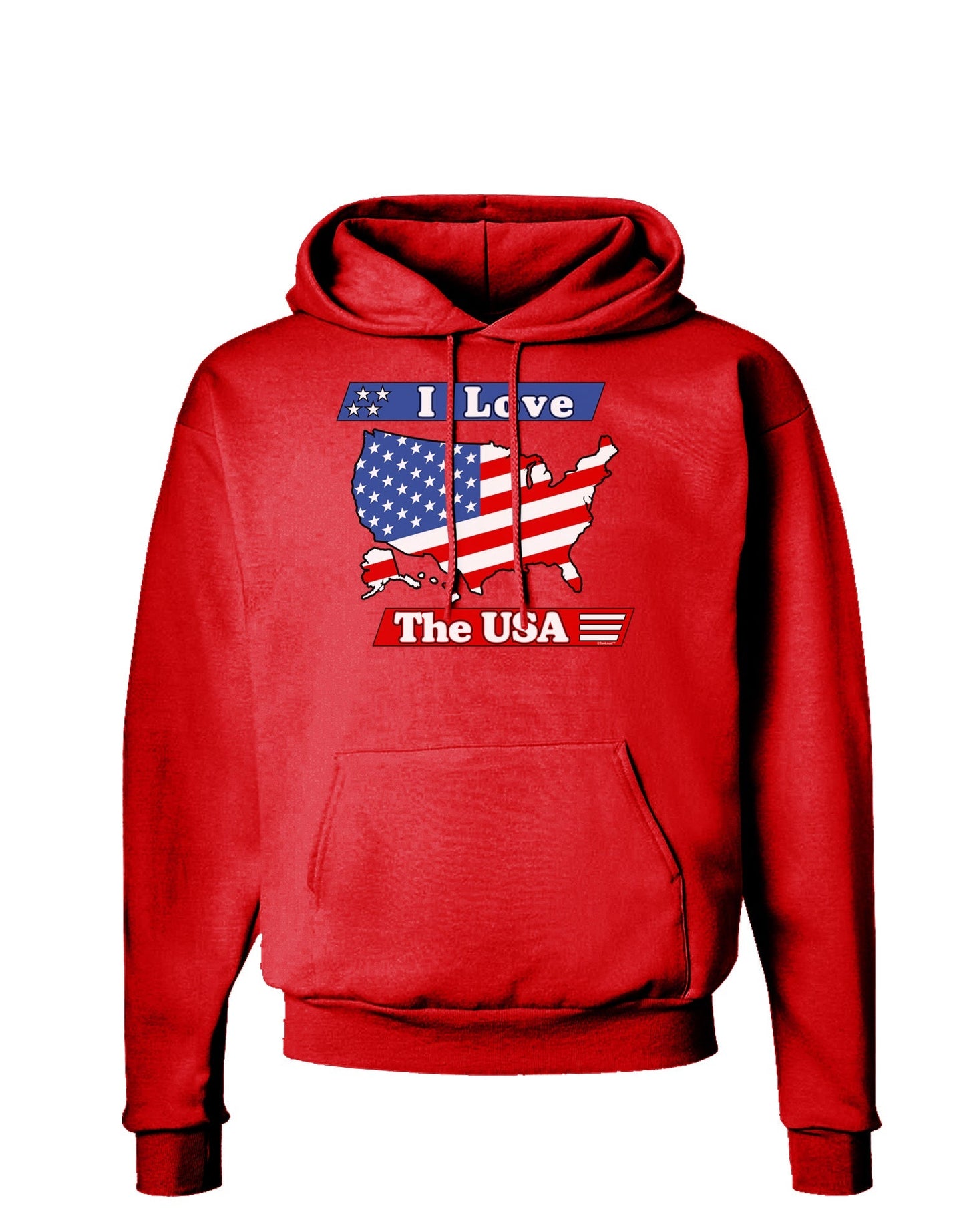 I Love The USA Dark Hoodie Sweatshirt-Hoodie-TooLoud-Red-Small-Davson Sales