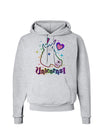 I love Unicorns Hoodie Sweatshirt-Hoodie-TooLoud-AshGray-Small-Davson Sales