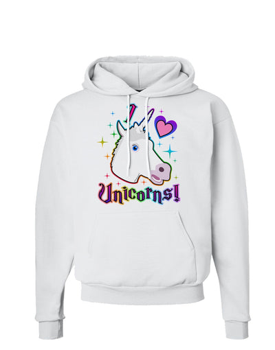 I love Unicorns Hoodie Sweatshirt-Hoodie-TooLoud-White-Small-Davson Sales