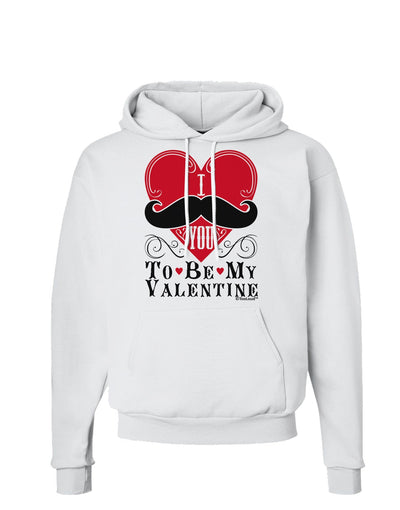 I Mustache You To Be My Valentine Hoodie Sweatshirt-Hoodie-TooLoud-White-Small-Davson Sales