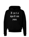 I Put A Spell On You Halloween - Text Dark Hoodie Sweatshirt-Hoodie-TooLoud-Black-Small-Davson Sales