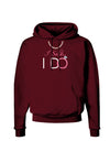 I Said I Do - Bride Dark Hoodie Sweatshirt-Hoodie-TooLoud-Maroon-Small-Davson Sales