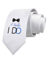 I Said I Do - Groom Printed White Necktie