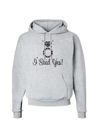 I Said Yes - Diamond Ring Hoodie Sweatshirt-Hoodie-TooLoud-AshGray-Small-Davson Sales