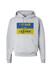 I stand with Ukraine Flag Hoodie Sweatshirt-Hoodie-TooLoud-AshGray-Small-Davson Sales