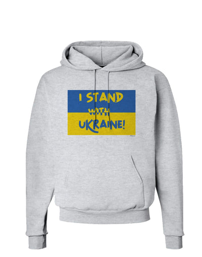 I stand with Ukraine Flag Hoodie Sweatshirt-Hoodie-TooLoud-AshGray-Small-Davson Sales