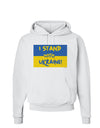 I stand with Ukraine Flag Hoodie Sweatshirt-Hoodie-TooLoud-White-Small-Davson Sales
