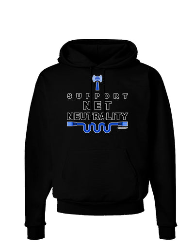 i Support Net Neutrality Dark Hoodie Sweatshirt-Hoodie-TooLoud-Black-Small-Davson Sales