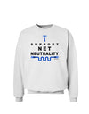 i Support Net Neutrality Sweatshirt-Sweatshirts-TooLoud-White-Small-Davson Sales