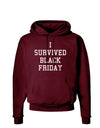 I Survived Black Friday Dark Hoodie Sweatshirt-Hoodie-TooLoud-Maroon-Small-Davson Sales