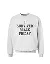 I Survived Black Friday Sweatshirt-Sweatshirts-TooLoud-White-Small-Davson Sales