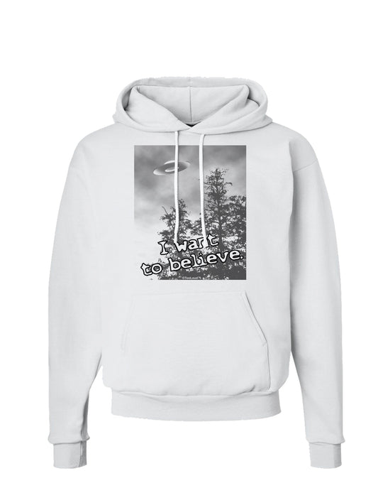 I Want to Believe - UFO Hoodie Sweatshirt by TooLoud-Hoodie-TooLoud-White-Small-Davson Sales